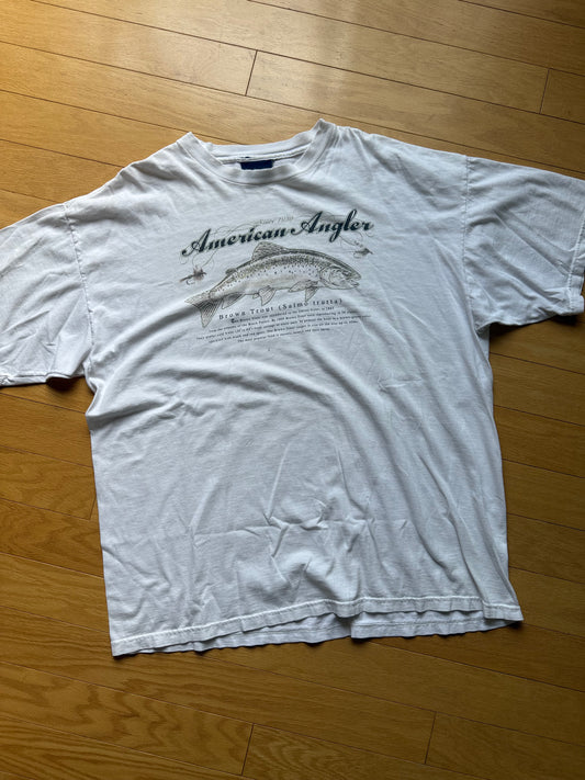 Vintage American Angler Brown Trout Tee. Size XL