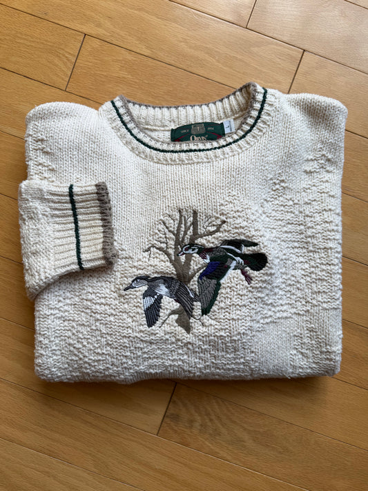 Vintage Orvis Wood Duck Sweater