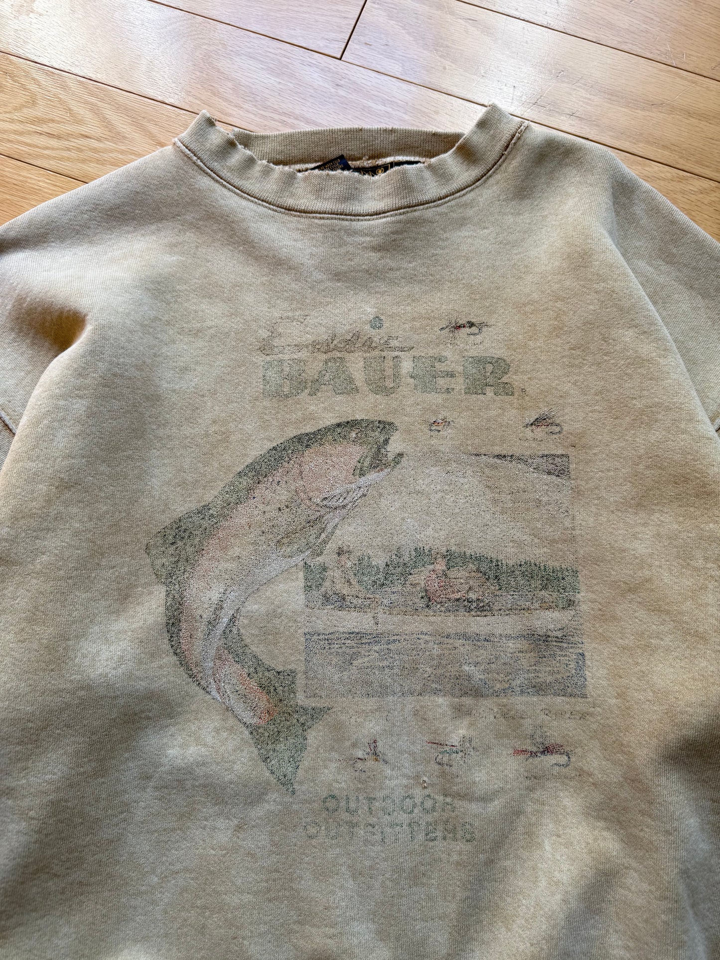 Vintage Eddie Bauer Faded Trout Sweatshirt