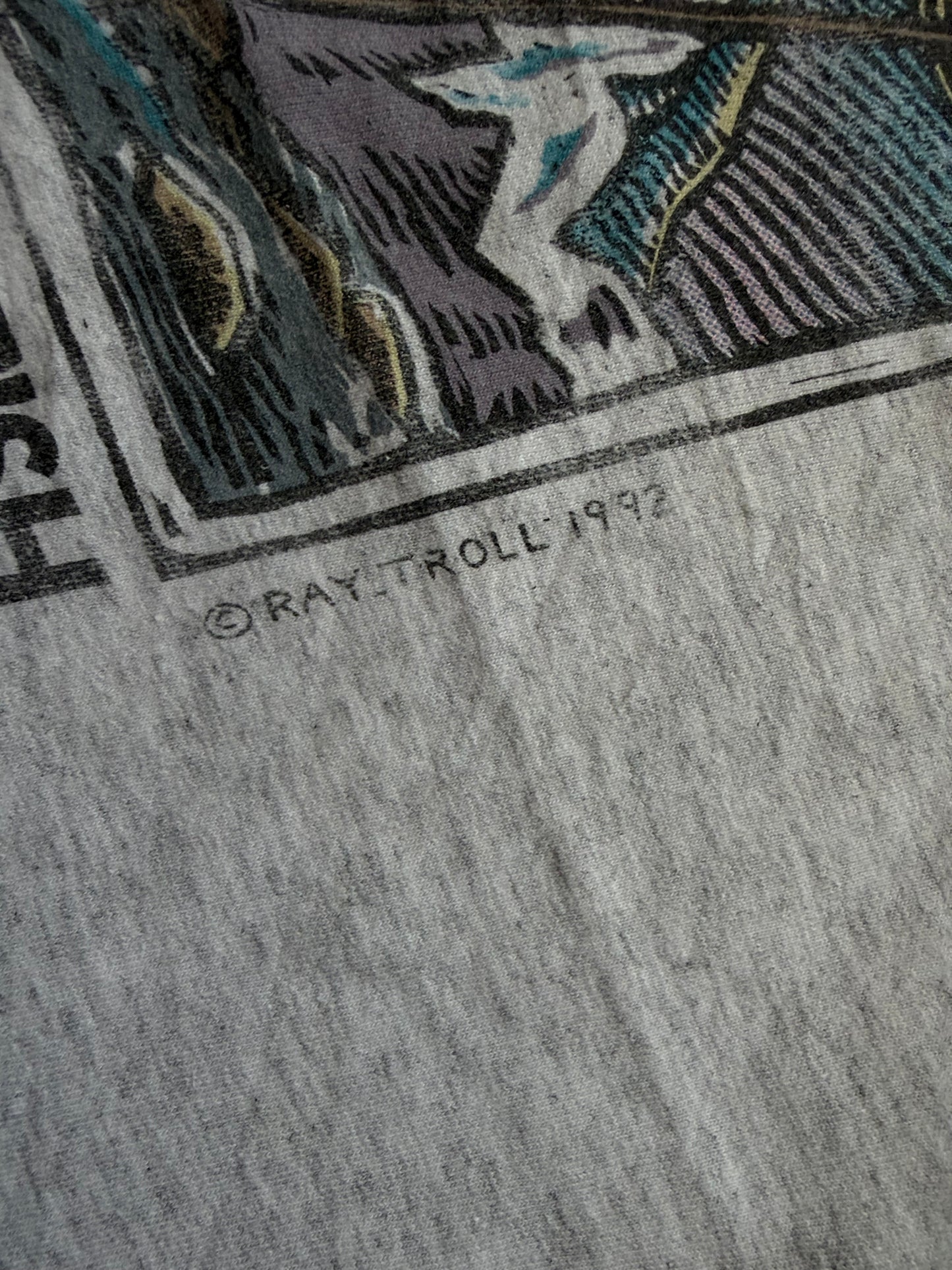Vintage Ray Troll Walk Softly Tee. Size L