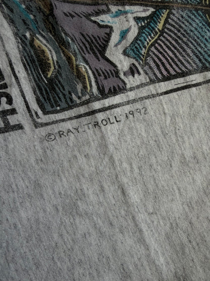 Vintage Ray Troll Walk Softly Tee. Size L