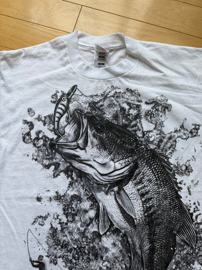 Vintage AOP Bass Tee. Size L