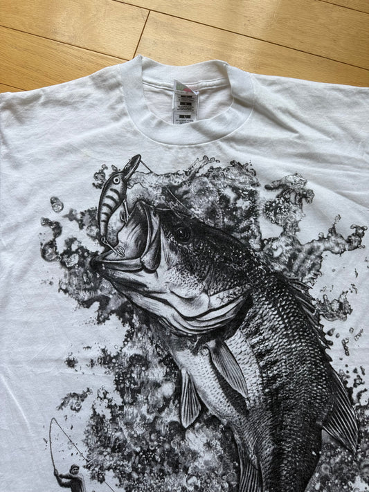 Vintage AOP Bass Tee. Size L