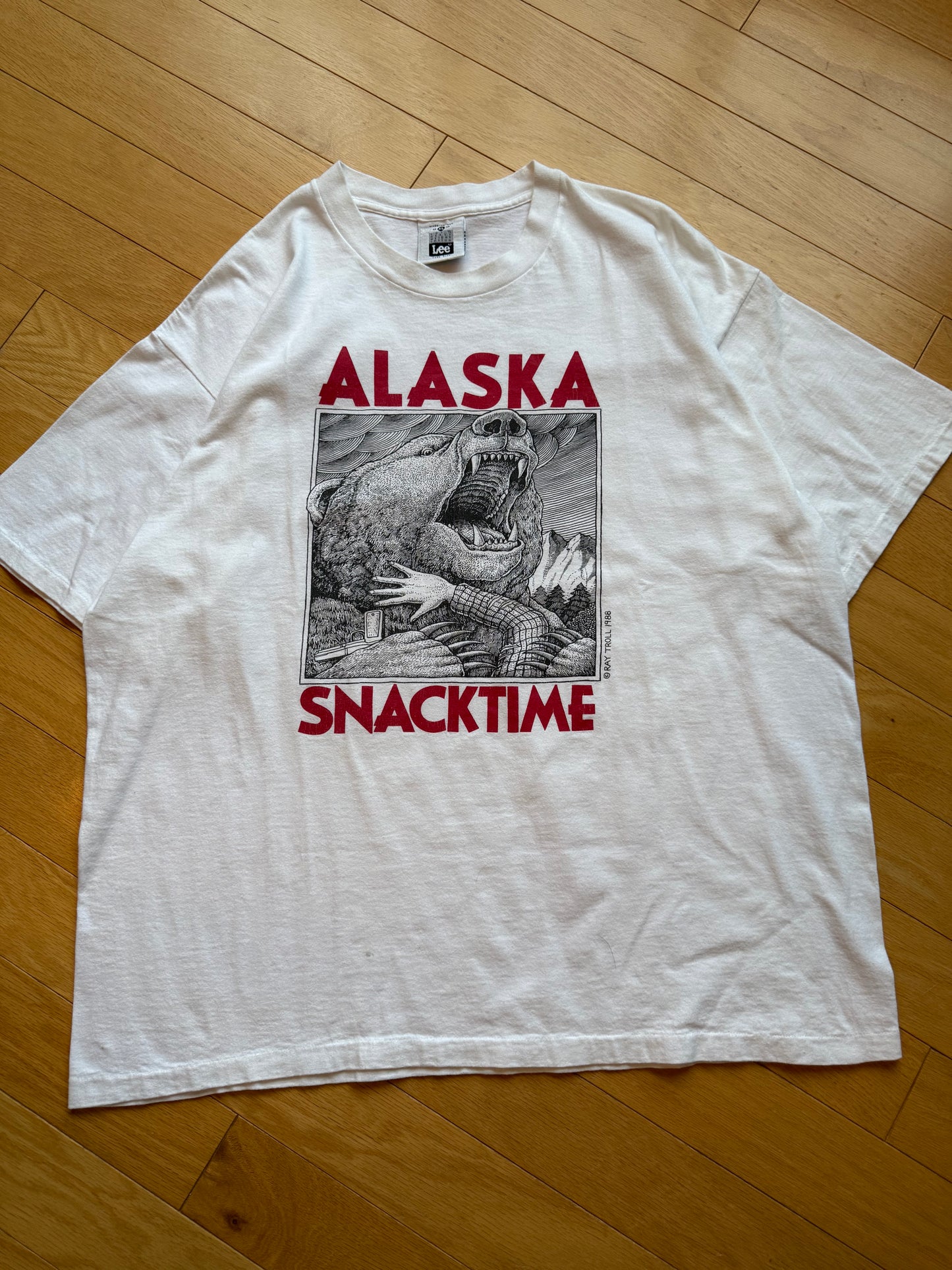 Vintage 1988 Ray Troll Alaska Snack Time Tee