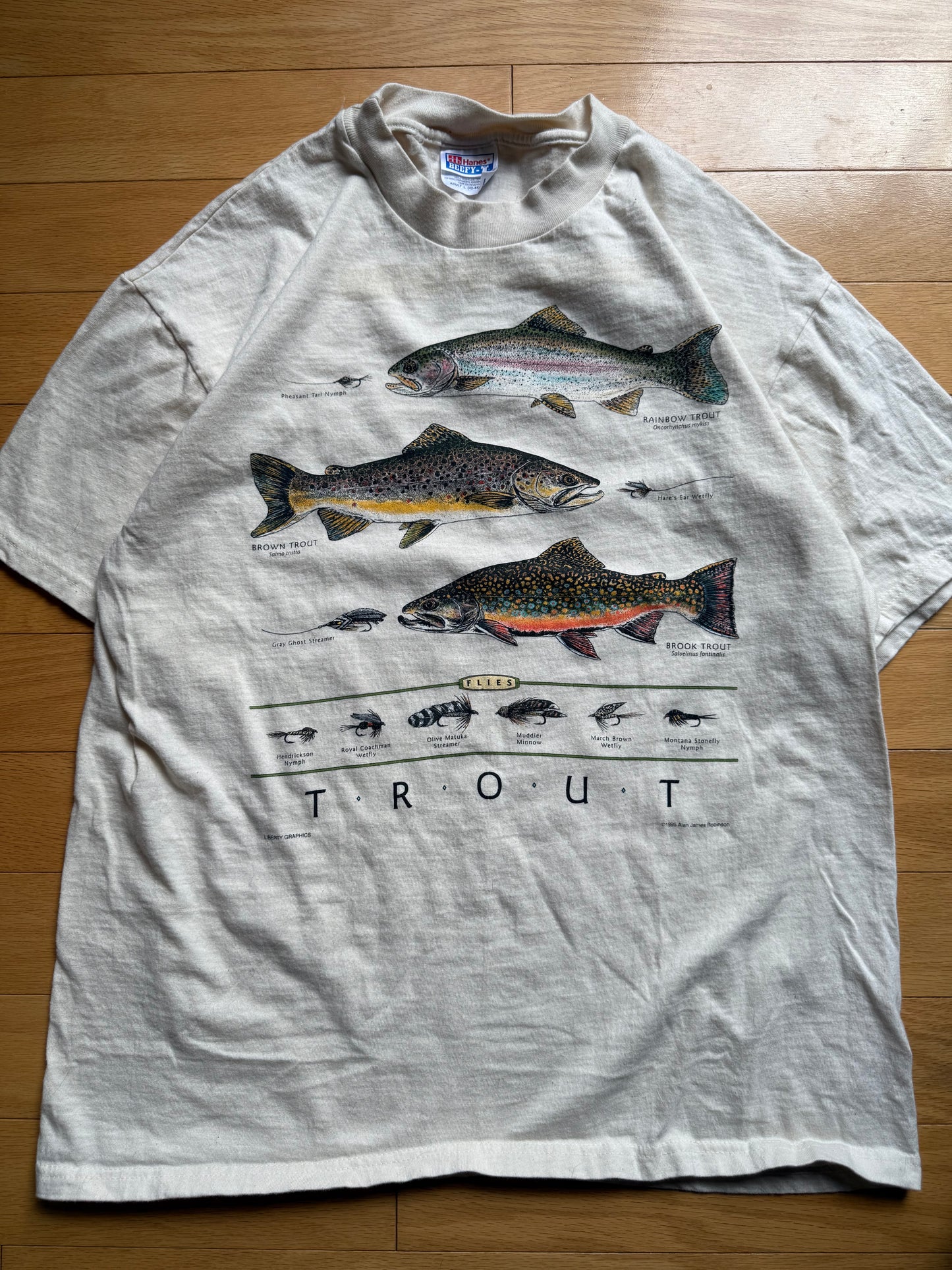 Vintage Liberty Graphics Alan James Robinson Trout Tee