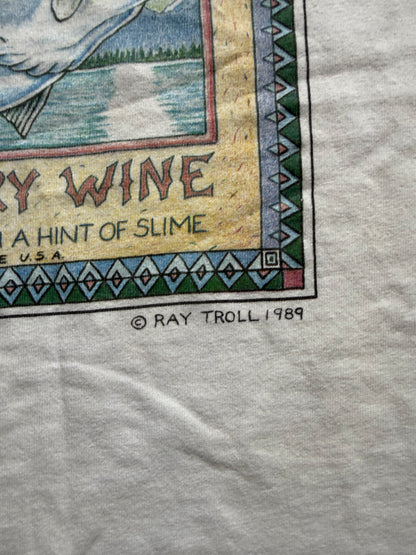 Vintage Ray Troll Cosmic Coho Salmonberry Wine Tee. Size L
