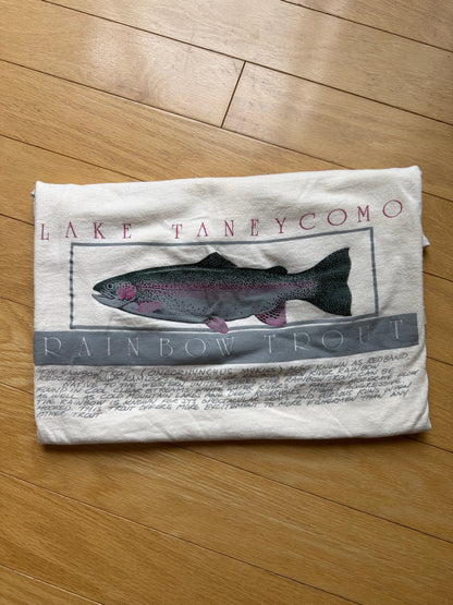 Vintage Lake Taneycomo Rainbow Trout Tee. Size L