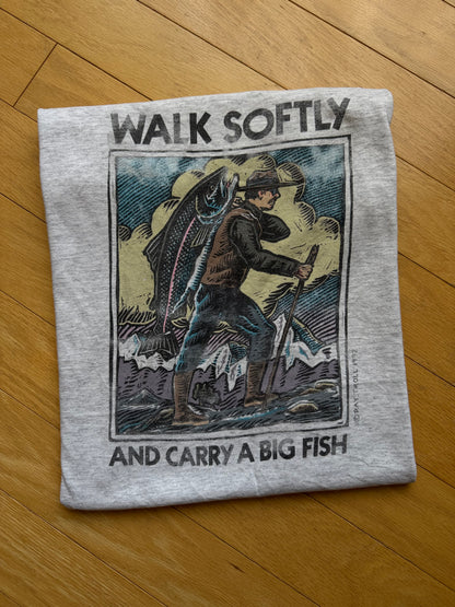 Vintage Ray Troll Walk Softly Tee. Size L