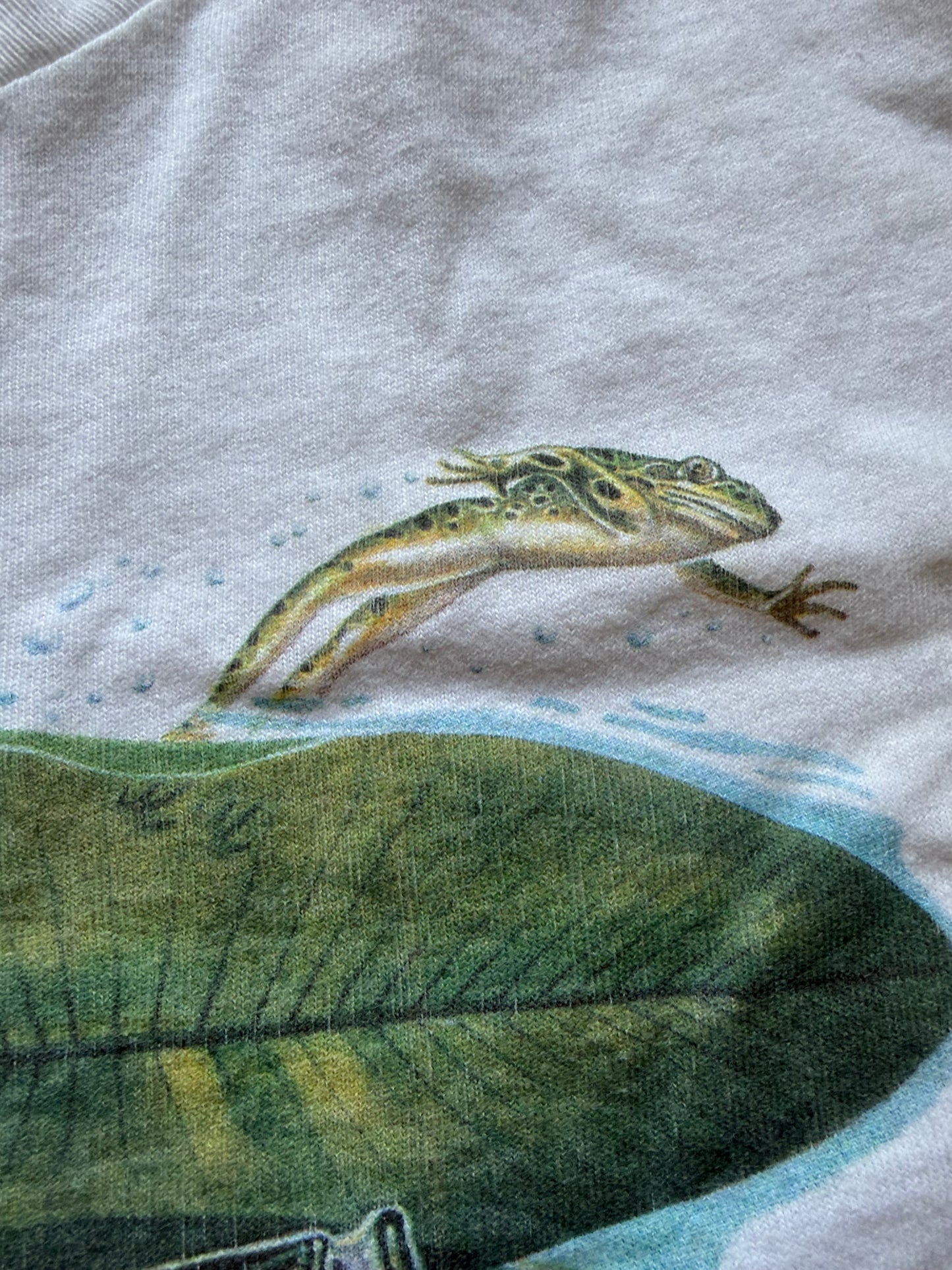 Vintage Jon Q Wright Lily Pad Action Tee. Size L