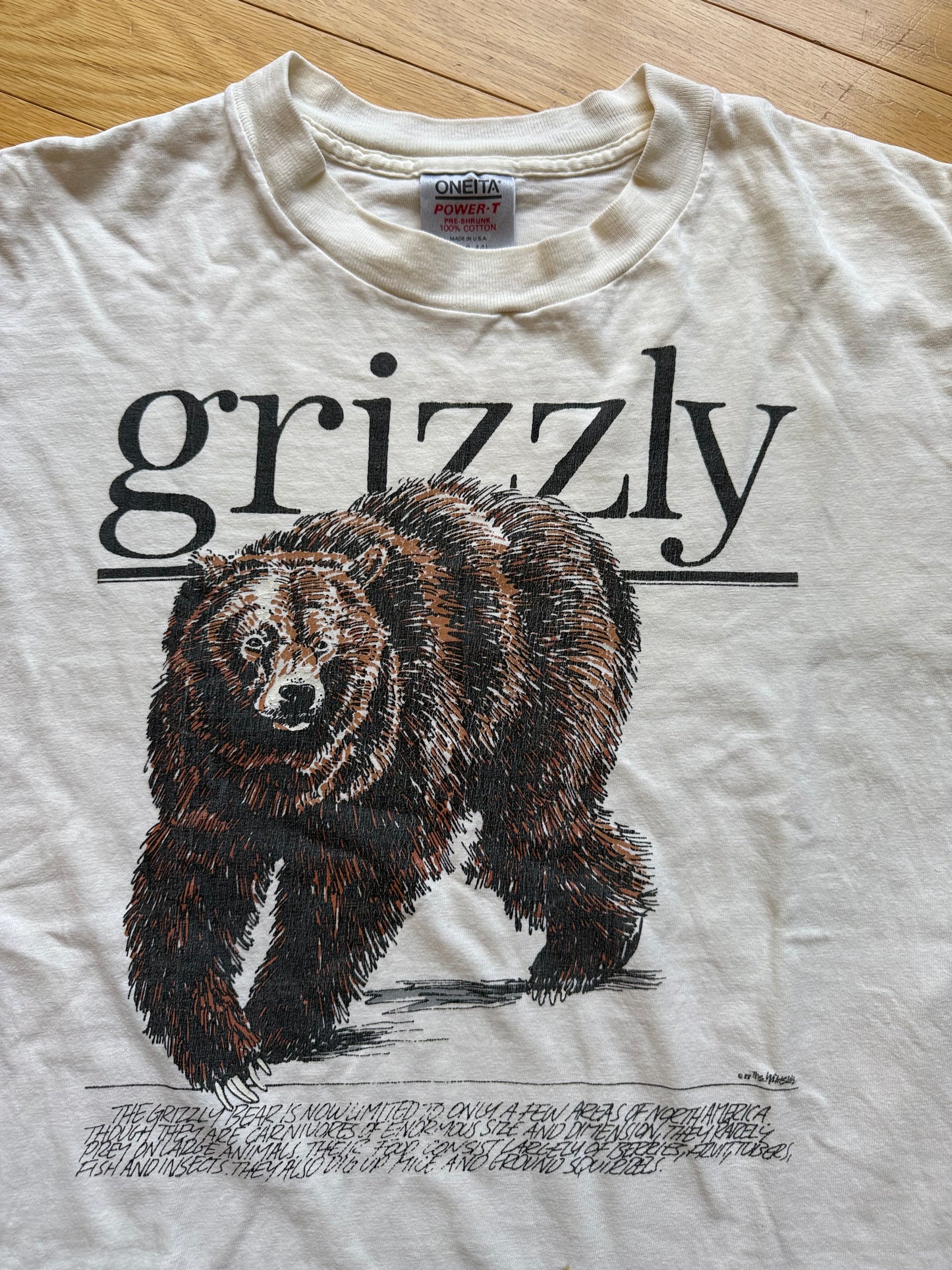 Vintage Wildside Grizzly Tee. Size L