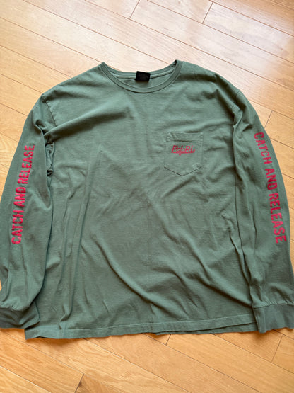 Vintage Polo Catch & Release Long Sleeve Tee. Size XL