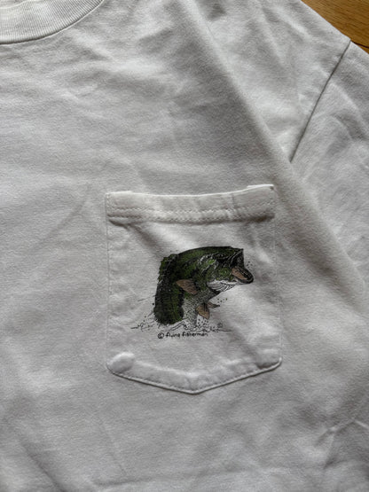 Vintage Bass Bass Bass Tee. Size L