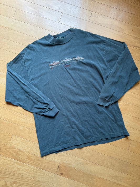Vintage Orvis Trout Trio Long Sleeve. Size XXL