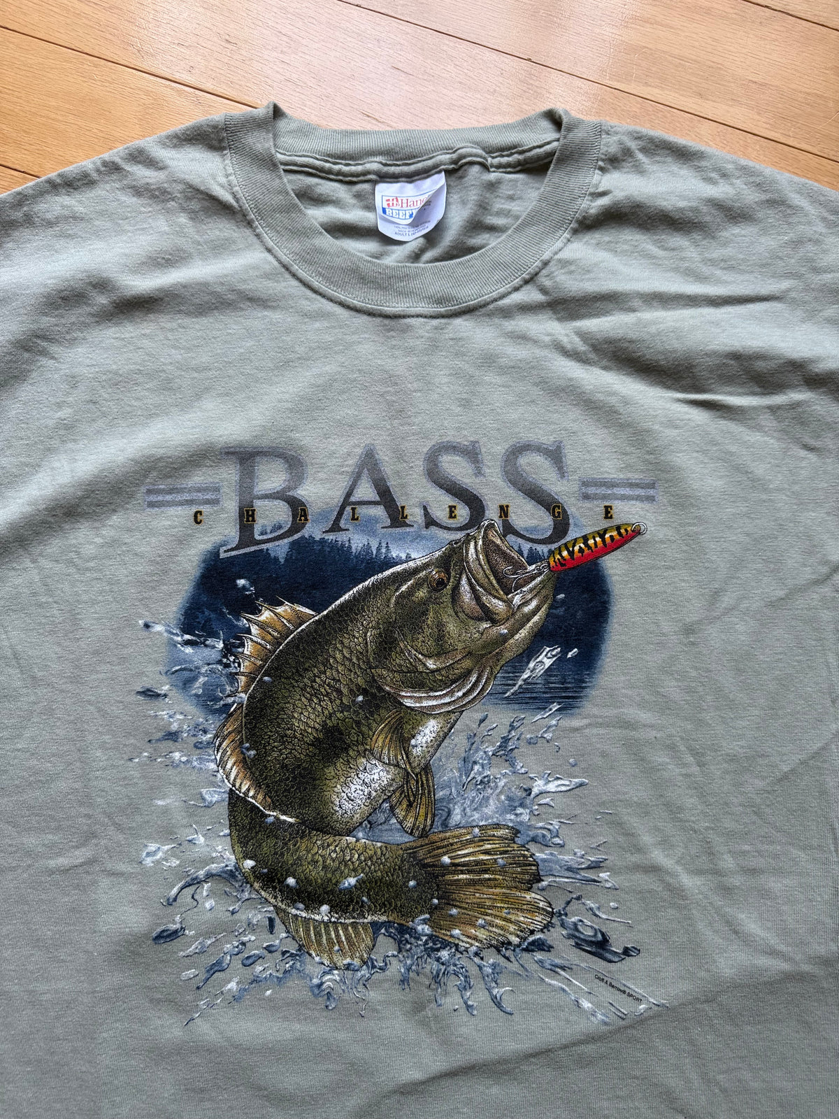 Vintage Bass Challenge Tee. Size L