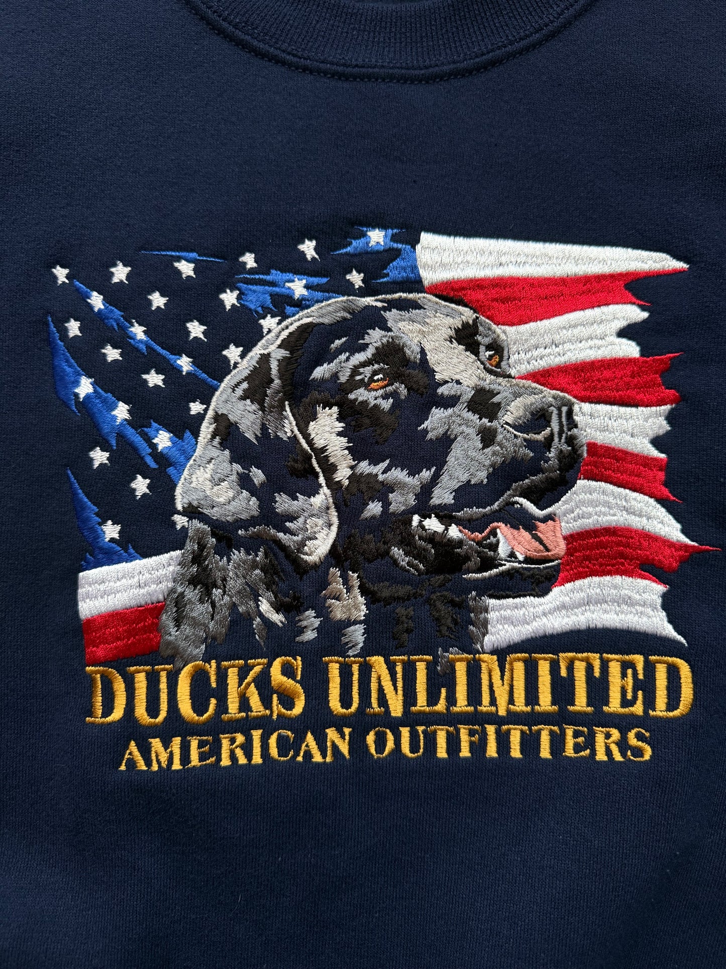 Vintage Ducks Unlimited Black Lab USA Sweatshirt