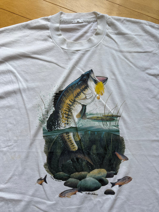 Vintage Mike Patrick Bass Tee. Size XXL