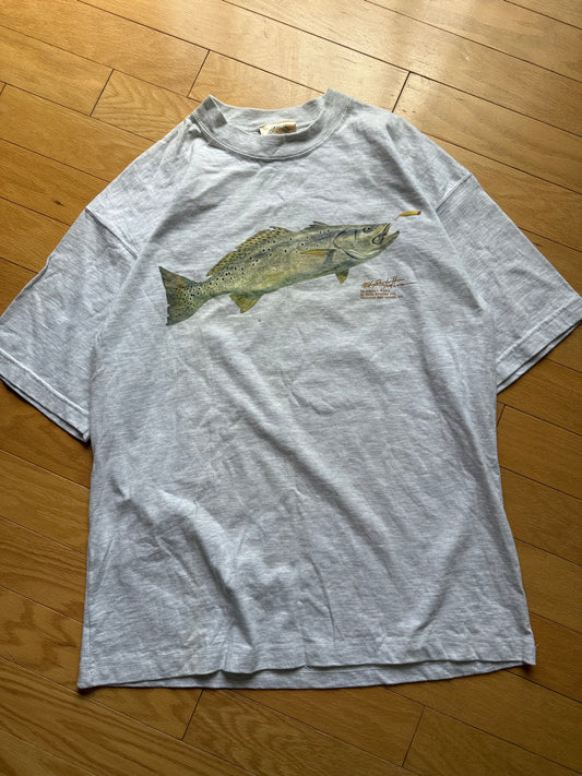 Vintage Wasatch Dry Goods Seatrout Tee. Size L