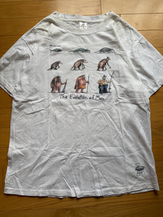 Vintage Far Side Comics The Evolution of Man Tee