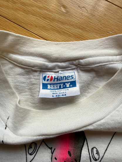 Vintage Rainbow Tie Tee. Size L