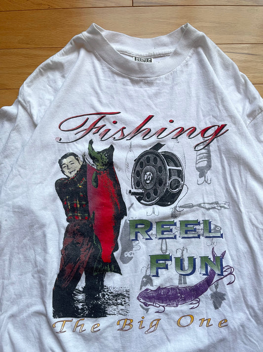 Vintage Bugle Boys Reel Fun Fishing Tee