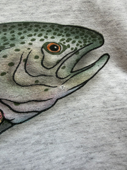 Vintage Rianbow Trout Tee. Size XL