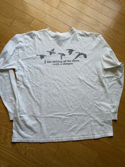 Vintage Columbia Picking Off The Menu Long Sleeve Tee. Size XXL