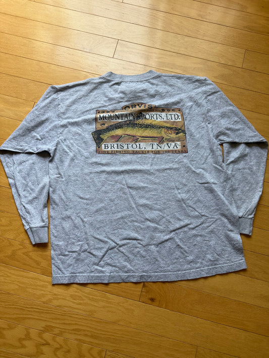 Vintage Orvis Brook Trout Bristol, TN/VA Long Sleeve. Size M