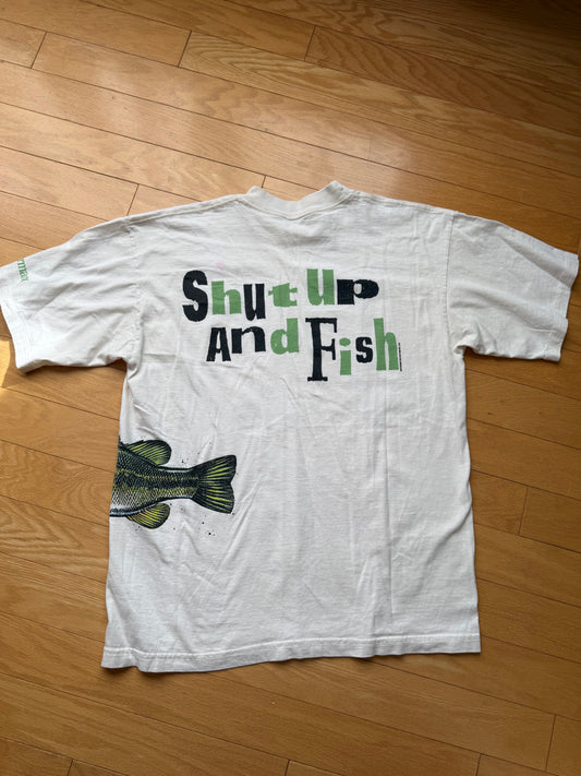 Vintage Shut Up and Fish Bass Tee