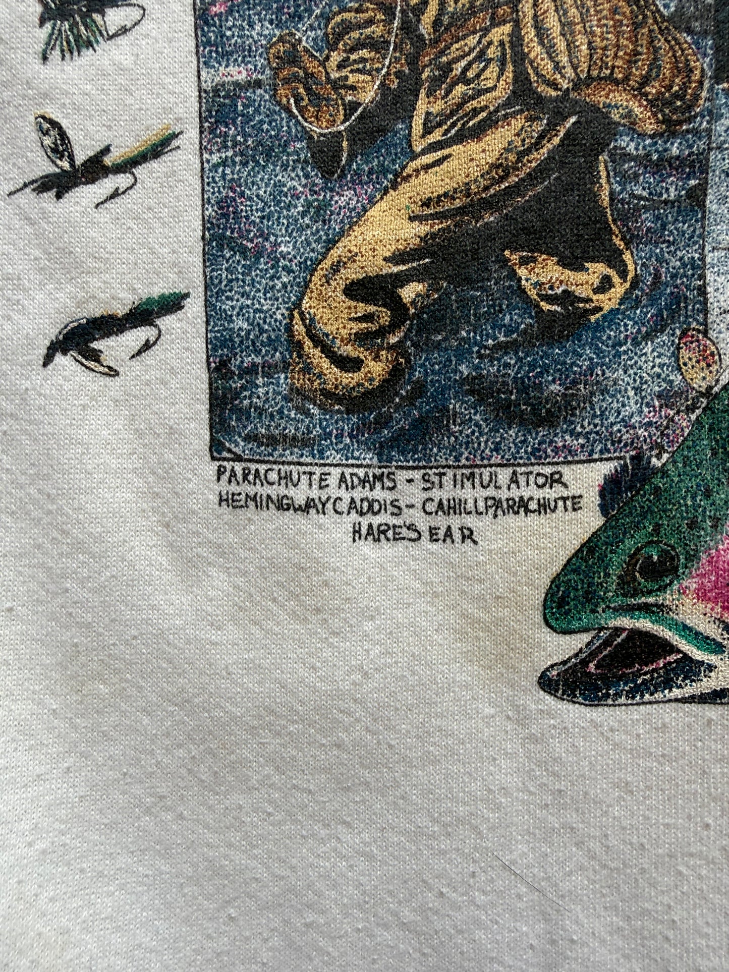 Vintage American Eagle Rod and Reel Sweatshirt. Size M