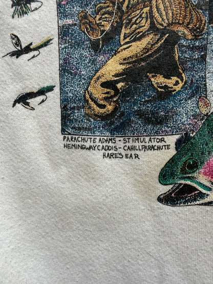 Vintage American Eagle Rod and Reel Sweatshirt. Size M