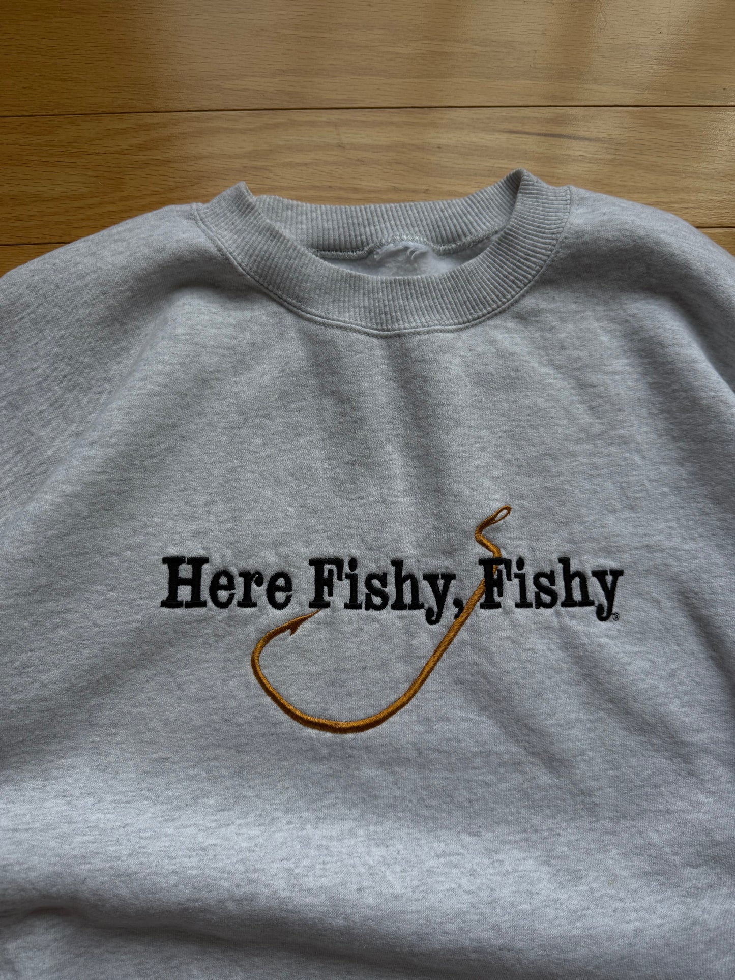 Vintage Here Fishy Fishy Crewneck