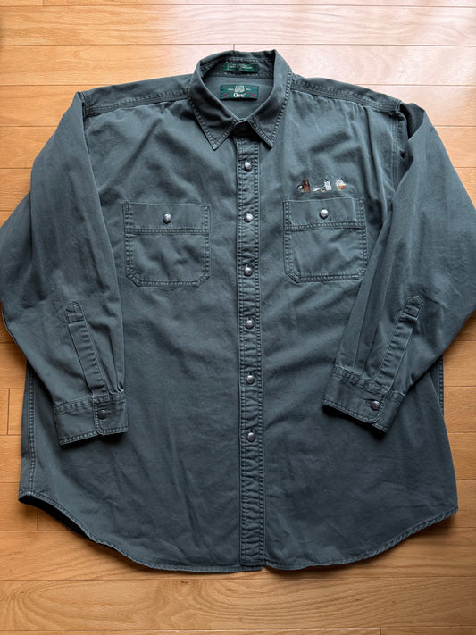 Vintage Orvis Fly Embroidered Shirt
