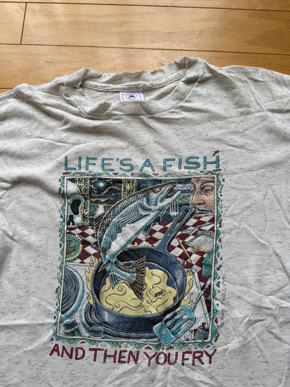 Vintage Ray Troll Life's A Fish Tee. Size XL