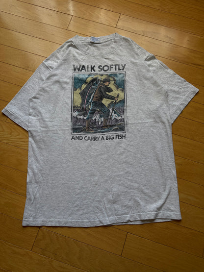 Vintage Ray Troll Walk Softly Tee. Size L