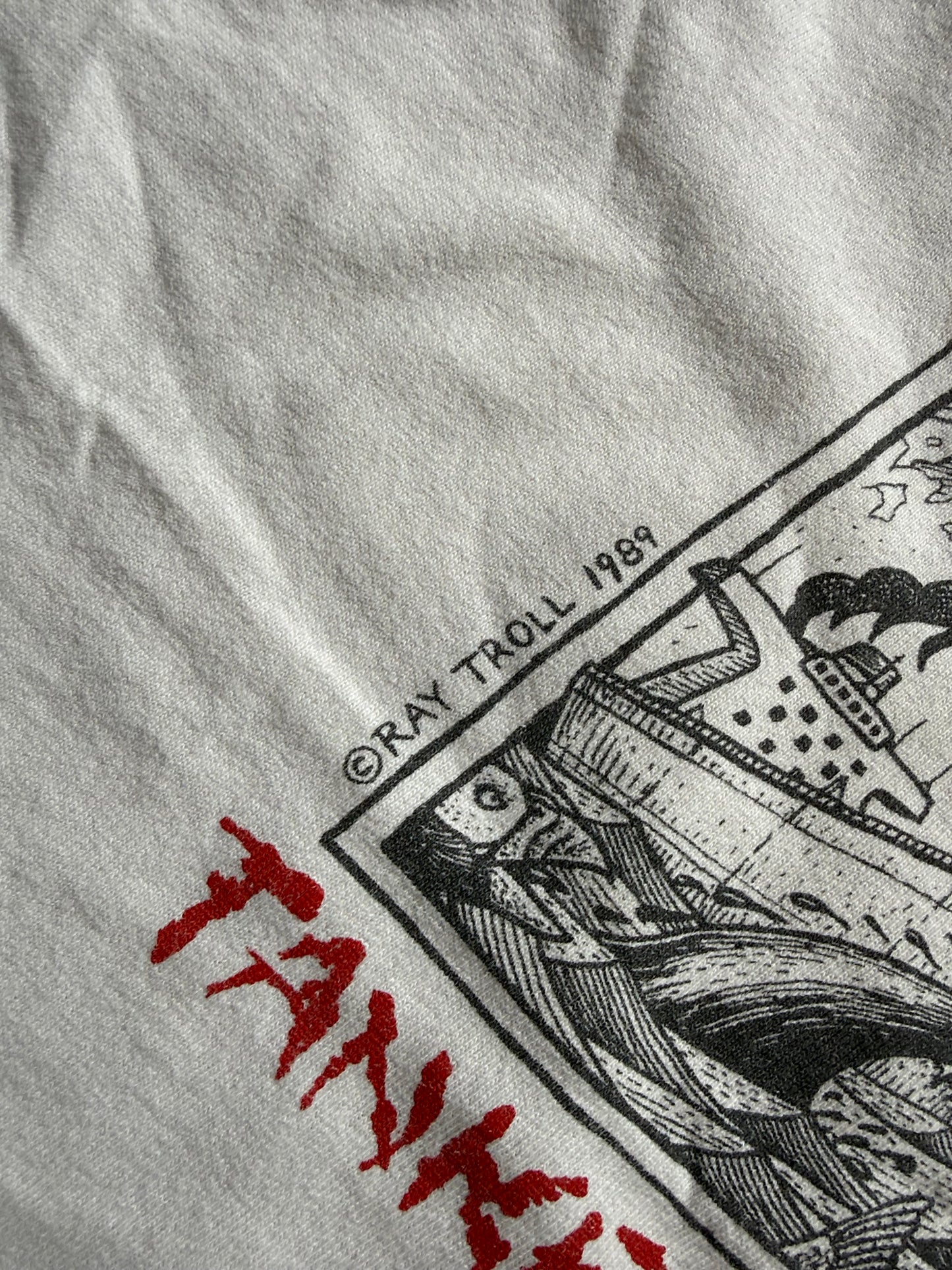 Vintage Ray Troll Tanker From Hell Tee. Size M