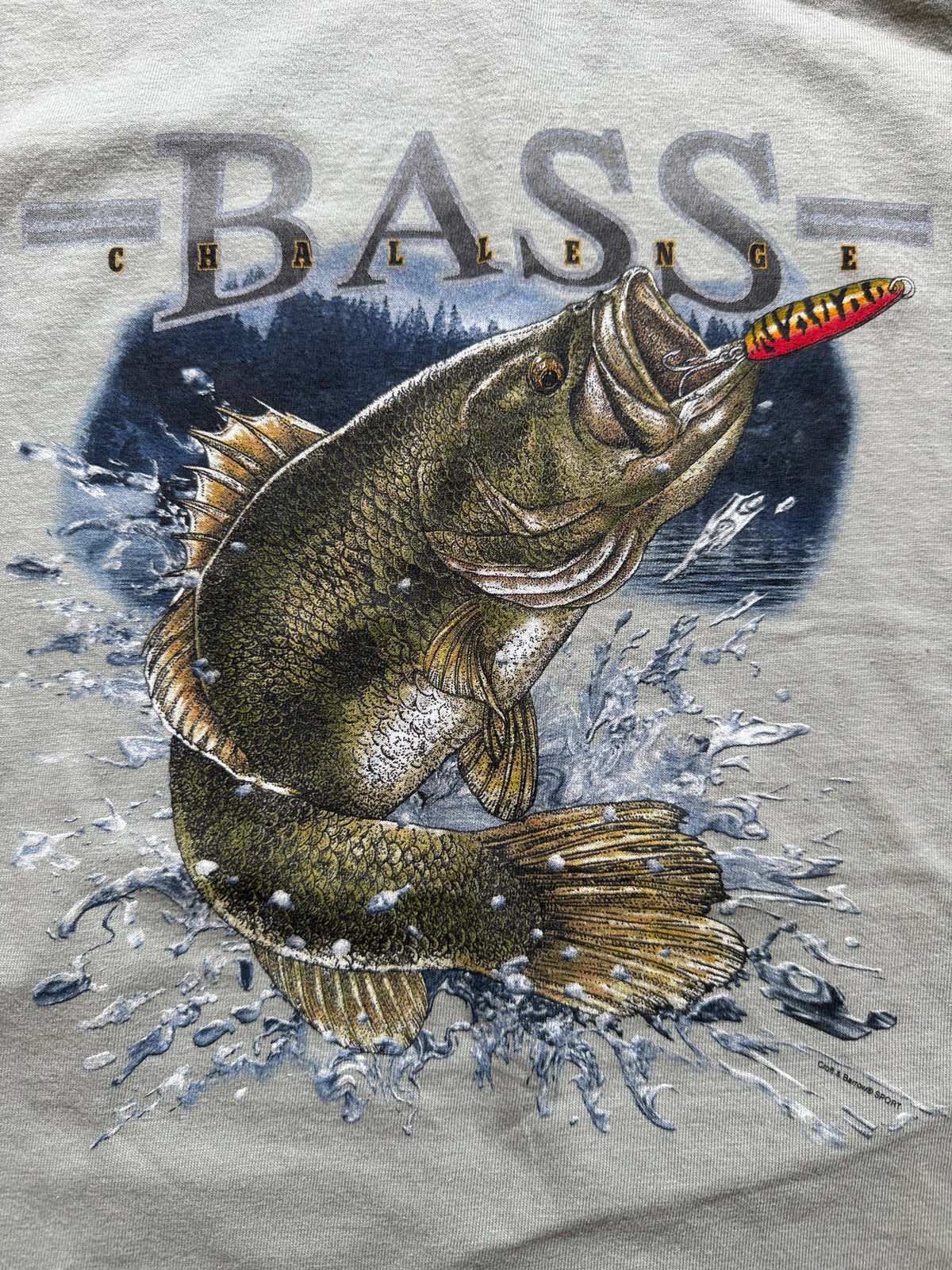 Vintage Bass Challenge Tee. Size L