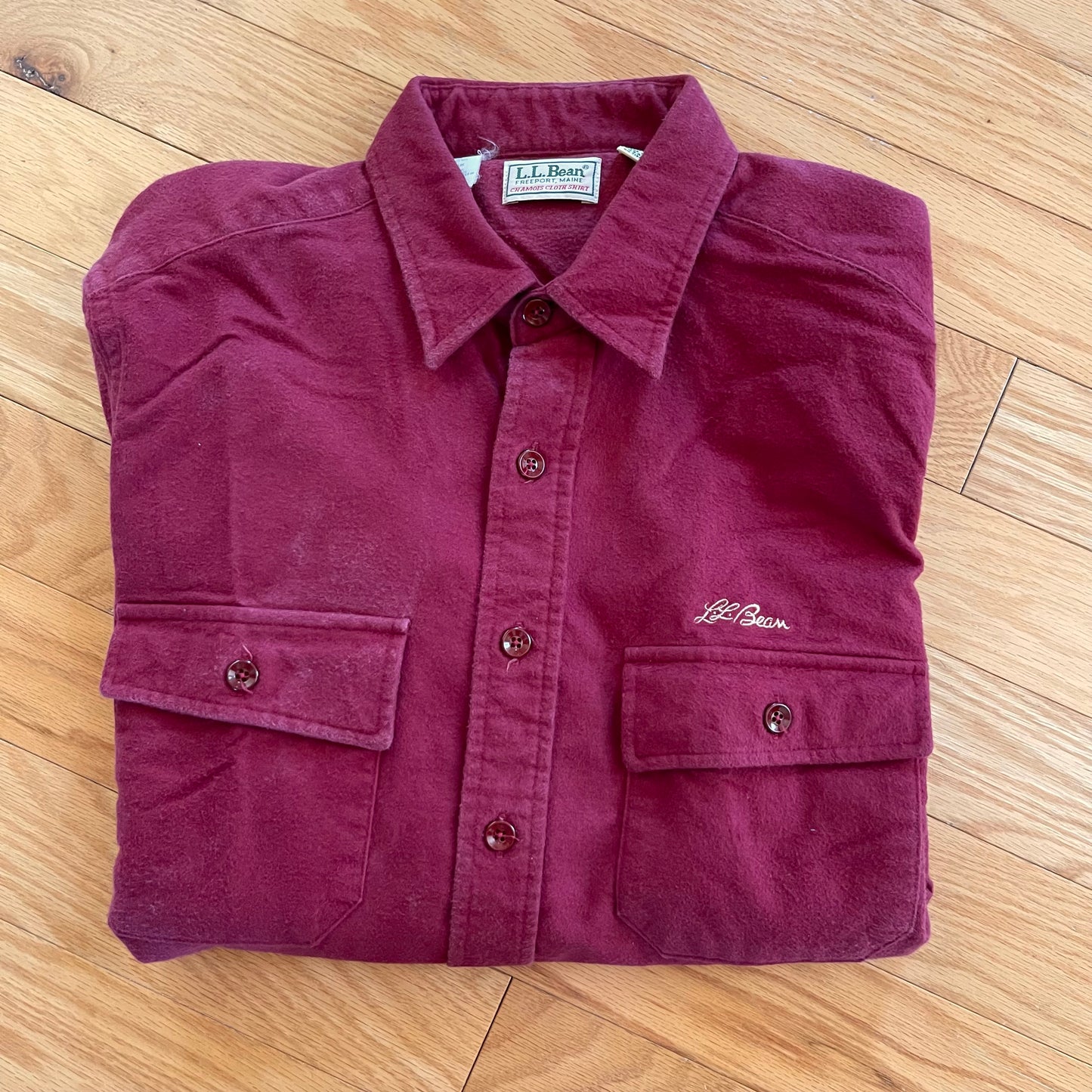 Vintage L.L. Bean Embroidered Chamois Shirt