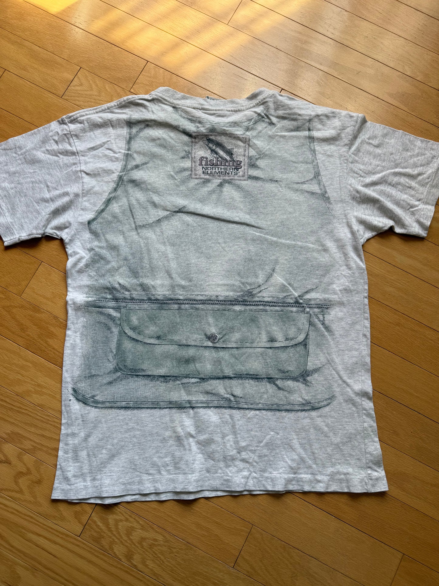 Vintage Loaded Vest AOP Tee. Size XL