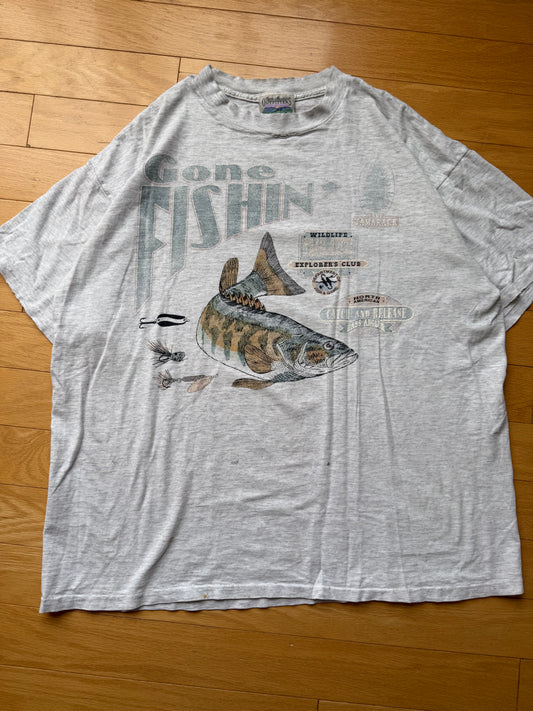 Vintage Gone Fishing Bass Tee