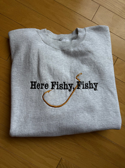Vintage Here Fishy Fishy Crewneck