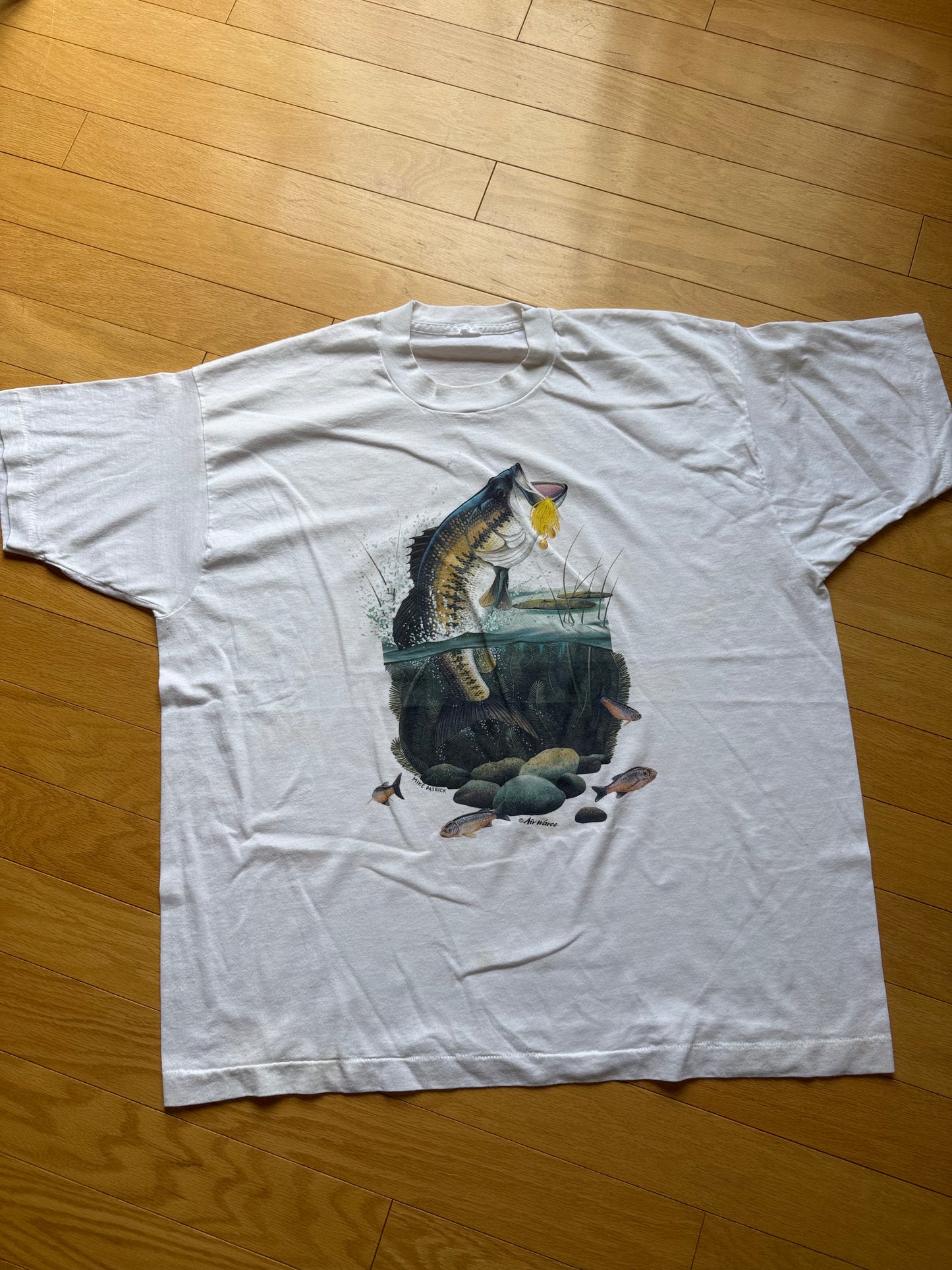 Vintage Mike Patrick Bass Tee. Size XXL