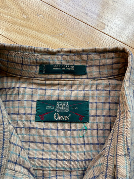 Vintage Orvis Cropped Shirt. Size L