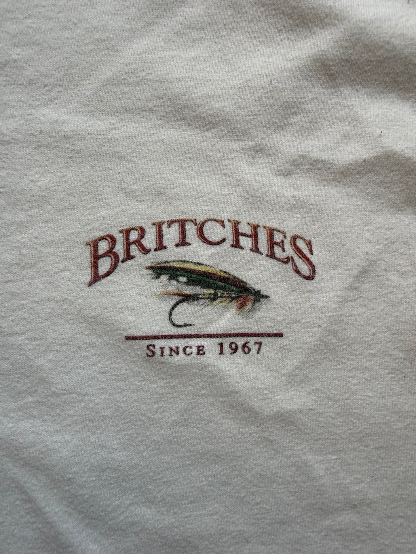 Vintage Britches Fly Fishing Tee. Size XL