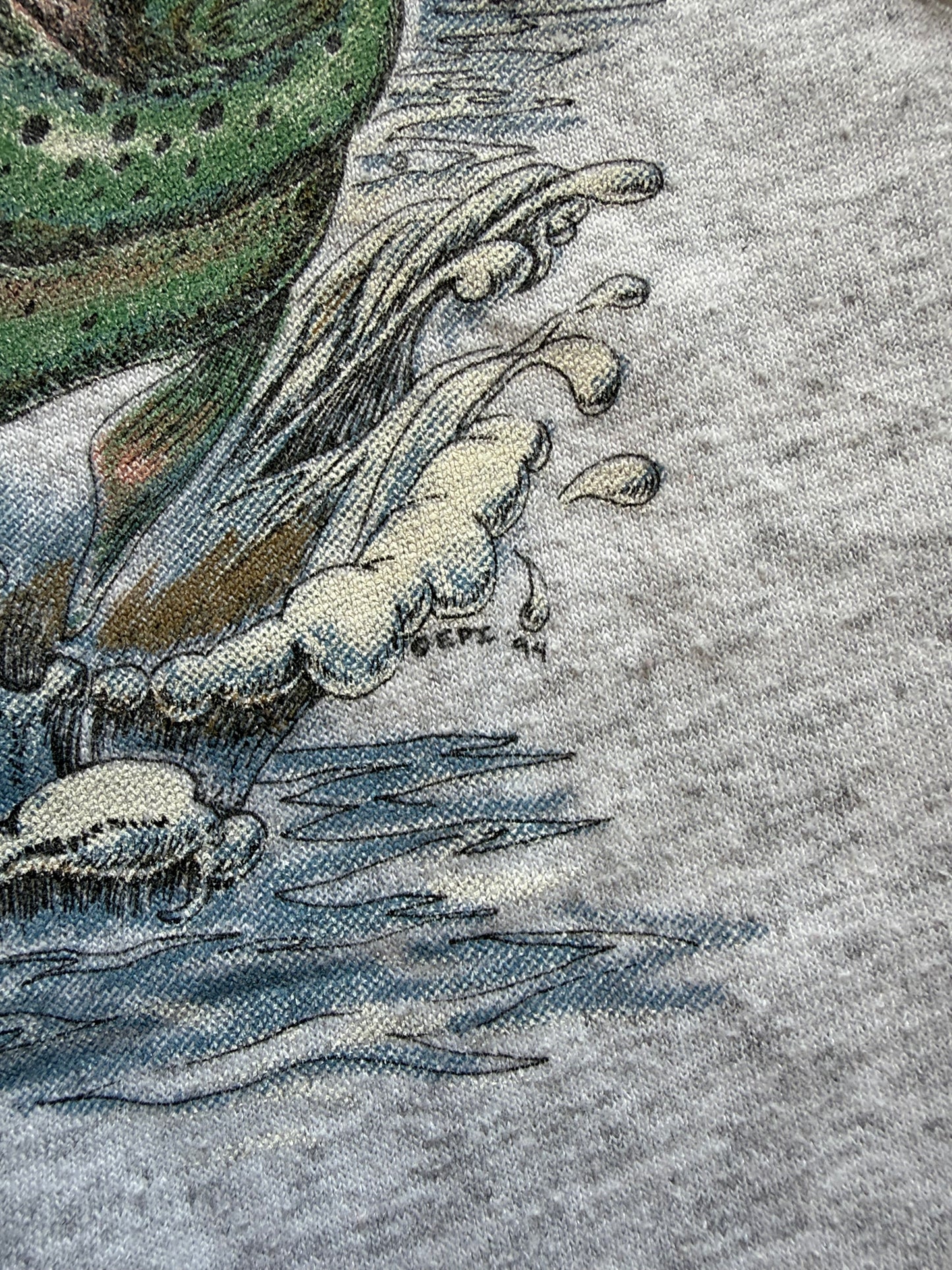 Vintage West Virginia Rainbow Trout Tee. Size L