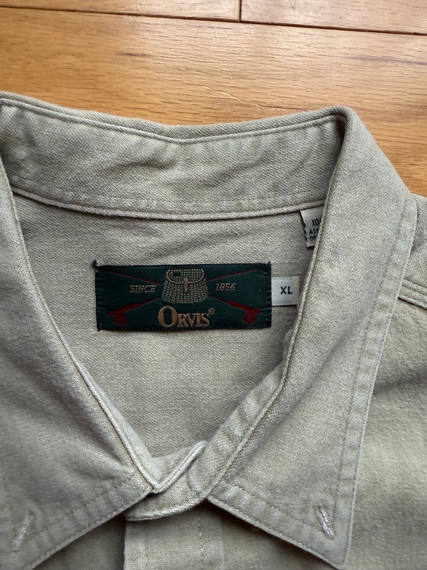Vintage Orvis Fly Embroidered Shirt