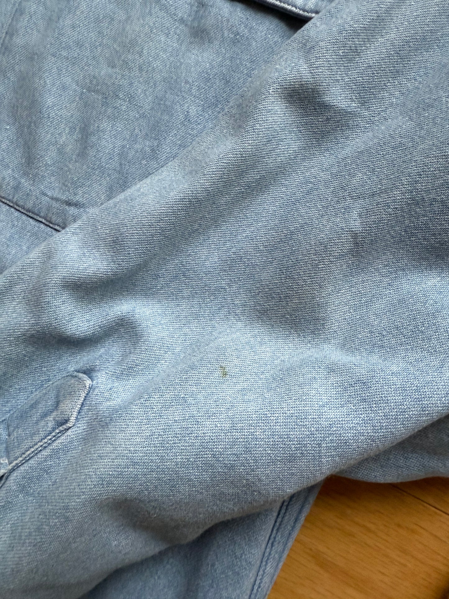 Vintage Eddie Bauer Embroidered Flies Denim Shirt