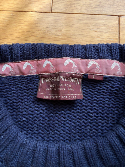 Vintage Chaps Ralph Lauren Knit Wading Fisherman Sweater