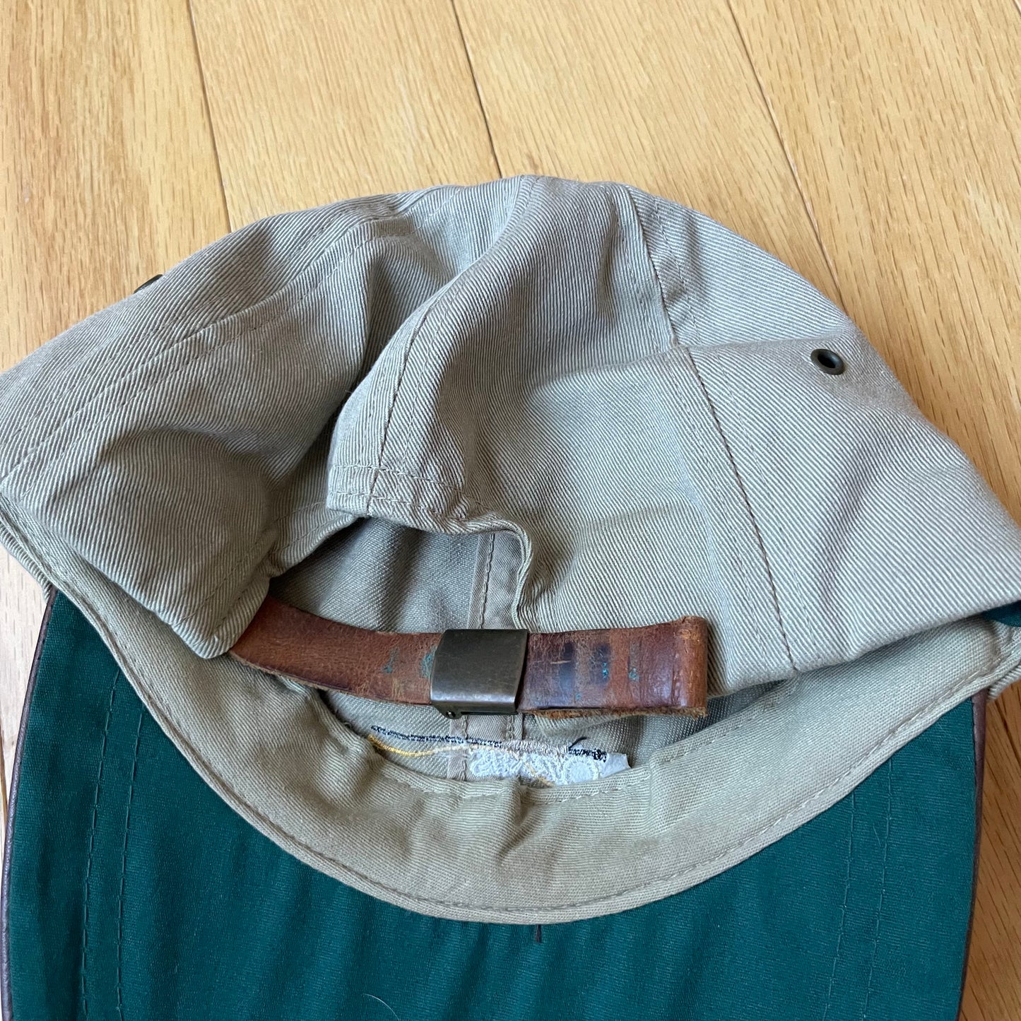 Vintage Orvis Leather Brim Hat