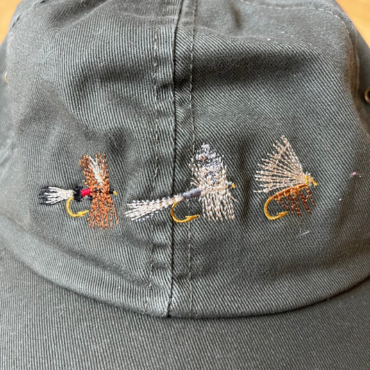 Vintage Orvis Embroidered Flies Hat