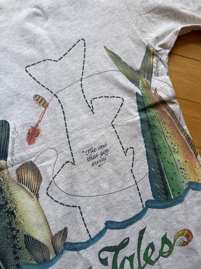 Vintage Caribbean Souls Spinnin Tales Tee. Size L